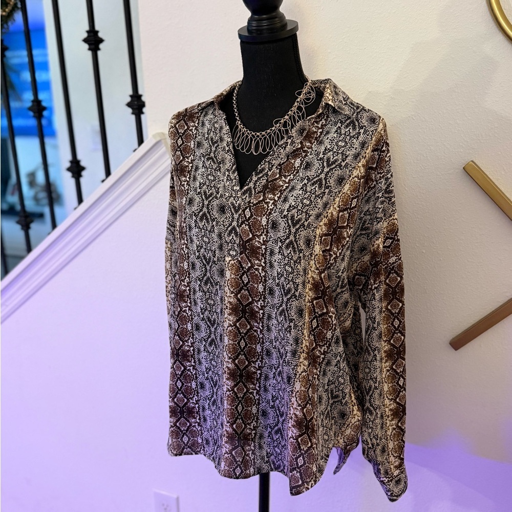 NYDJ Snake Print Women's Top